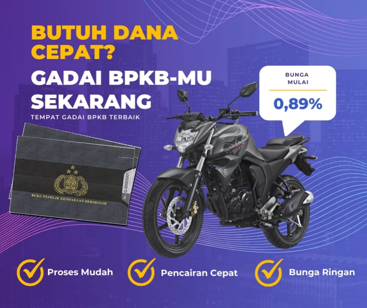 Kredit Jaminan Bpkb Motor Yamaha Byson Cw Dapat Dana Berapa? Seperti Ini Simulasinya
